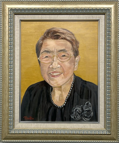 M.Oさん「母１００歳」油彩