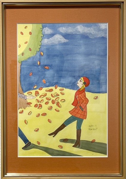 N.Tさん「美しい秋の始まり」水彩