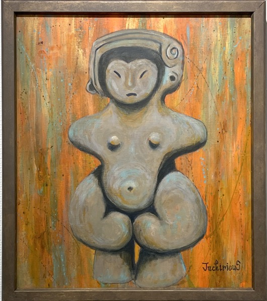 山口ｼﾞｭﾁﾘｱｽ彰一さん「縄文のヴィーナス」アクリル