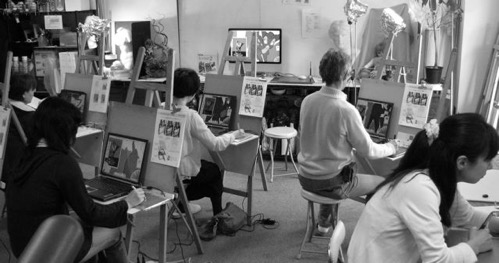 デジタル絵画講習風景