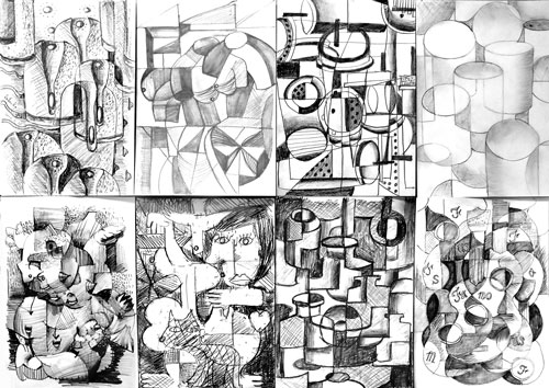 キュビズム絵画作例