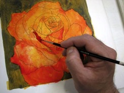 テンペラ画デモンストレーション